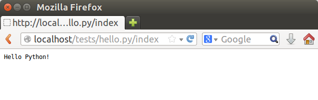 Hello Python, View in Browser