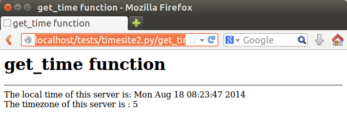 Time and Date plus Time Zone website